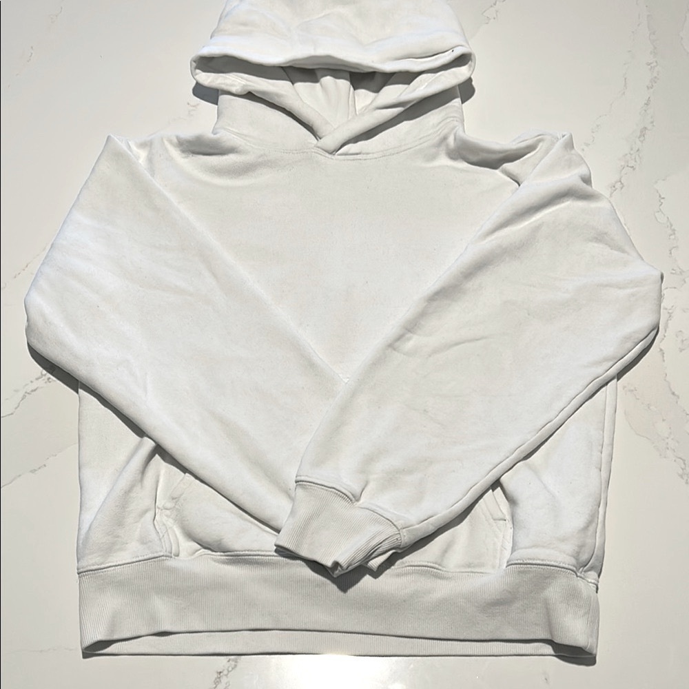 TNA White Cozy Fleece Hoodie Sz Small - Picture 2 of 9